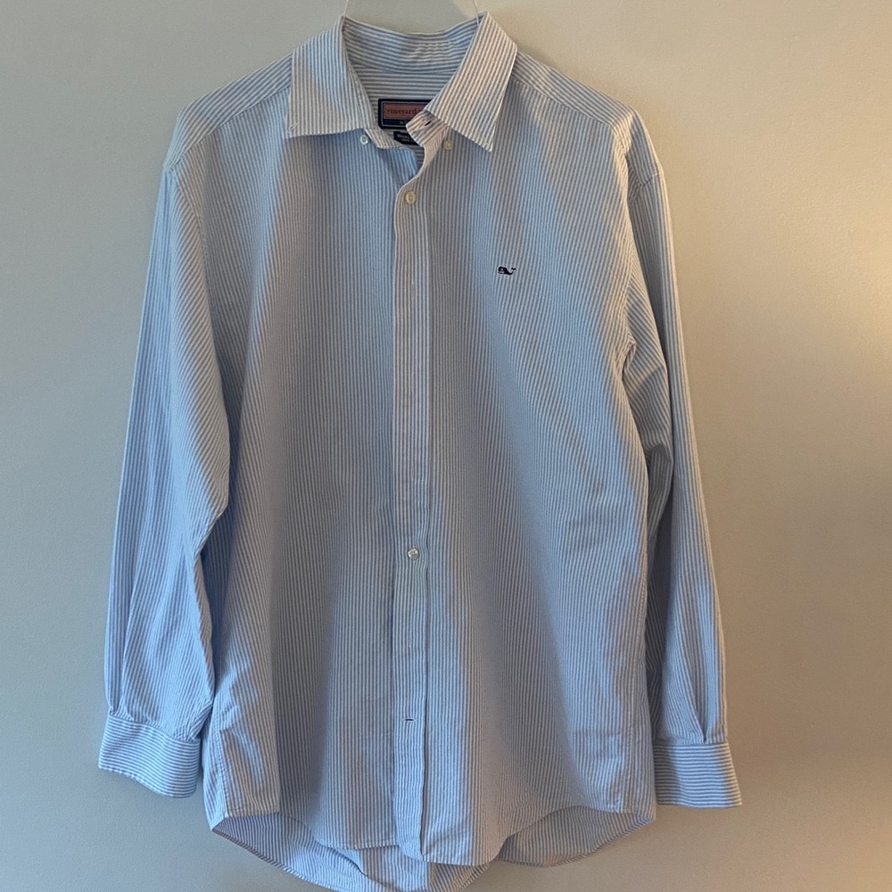 Vineyard Vines Blue Striped Casual Shirt